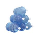 Small bottles of mineral water